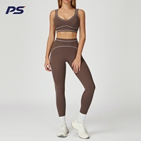 OEM ODM Op Maat Gemaakt Zachte Dames Sport Fitness Kleding Squat Proof Hoge Taille Ademend Workout Set Dames Yoga Kleding Set