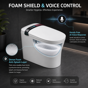 P Trap Smart Toilet Japanese Toilet Automatic Smart Smart Commode Toilet Smart Toilets for Bathroom with Built-in Bidet - Product Image 2