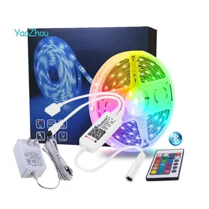 Cina di alta qualità flessibile digitale rgb 5050 dream color 5 metri led strip strisce luminose a led per esterni con controller blue tooth