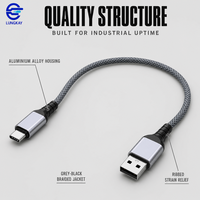 LUNG KAY Memproduksi Kabel Data USB 3.2 Gen 2 10Gbps 60W USB a ke C Berbahan Kain untuk Hard Drive SSD Laptop Kustom OEM ODM Pabrik