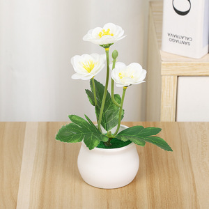 Fleurs artificielles en plastique Yiwu Datuo Florist, plantes en pot 10x14 cm pour décoration intérieure, ornement d'intérieur - Product Image 4