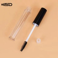 Tubes en plastique transparents de 3 ml et 4 ml à faible MOQ pour cosmétiques et soins de la peau, tubes vides pour sérum pour cils, boîte en plastique avec brosse à cils