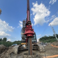 Foreuse rotative SANY SR155 d'occasion, machine de forage de fondations, matériel de construction
