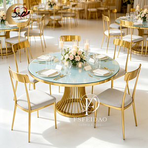 Luxury Stainless Steel Throne Wedding <b>Chairs</b> for Banquet Hall Restaurant For Events - Product Image 5