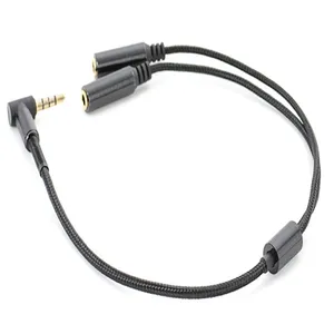 Chất lượng cao 2-in-1 3.5mm Y Splitter âm thanh AUX cáp <span class=keywords><strong>PC</strong></span> Tai nghe Tai nghe với <span class=keywords><strong>microphone</strong></span> <span class=keywords><strong>Adapter</strong></span> - Product Image 2
