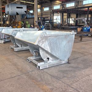 Bac <span class=keywords><strong>auto</strong></span>-vidant en acier galvanisé à dégagement rapide chariot élévateur grue <span class=keywords><strong>benne</strong></span> 1 an de garantie pour le traitement des déchets déplaçant les ordures - Product Image 4