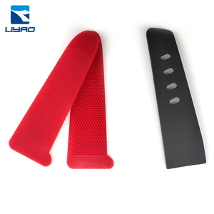 Op Maat Gemaakte Gekleurde Pvc Kleding Accessoires Zelfklevende Waterdichte Spuitgegoten Kleding Manchetten Mouwen Haak Lus Sluiting - Product Image 2