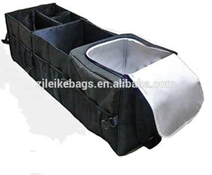 Nuevos accesorios <span class=keywords><strong>Premium</strong></span> para coche, gran capacidad, tres secciones, organizador de maletero de coche con compartimento enfriador - Product Image 2