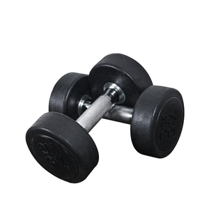 Juego de Mancuernas de Hierro Fundido Recubiertas de Goma para Gimnasio Comercial, <span class=keywords><strong>Precio</strong></span> de Fábrica, 15 kg, Aparato de Relajación Muscular para Gimnasio en Casa - Product Image 1