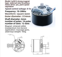 Moteur CC sans balais basse tension IP68 étanche pour robot sous-marin, propulseur ROV, pompe électrique, agitateur magnétique, OEM disponible
