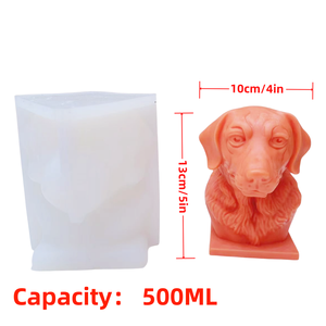 Chien de <span class=keywords><strong>patrouille</strong></span> Golden Retriever, chien-guide, moule en silicone Labrador, plâtre coulé, gâteau, résine, bougie, trophée, cadeau, souvenir pour animaux de compagnie - Product Image 5