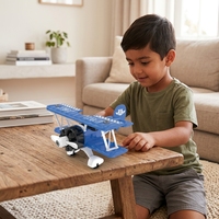 Série d'avions à assembler personnalisés pour enfants, jouets créatifs à assembler, jouets volants pour enfants, jouets éducatifs