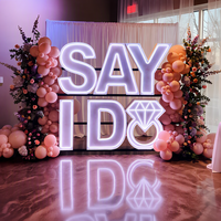 Lettres lumineuses LED RGB LOVE en acier inoxydable de 3, 4 et 5 pieds, personnalisées en usine, pour mariages, événements, locations et entreprises