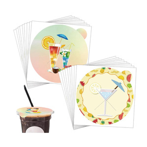 Custom <strong>Drink</strong> Protection <strong>Drink</strong> Cover Disposable Airtight Lid <strong>Stickers</strong> for Wine Glasses and Tumblers Disposable <strong>Drink</strong> Lid <strong>Stickers</strong> - Product Image 5
