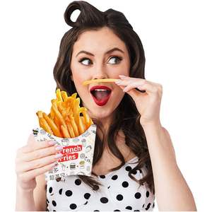 Boîte de burger à emporter en papier pour salade <span class=keywords><strong>bento</strong></span> personnalisée emballage alimentaire pour frites - Product Image 6