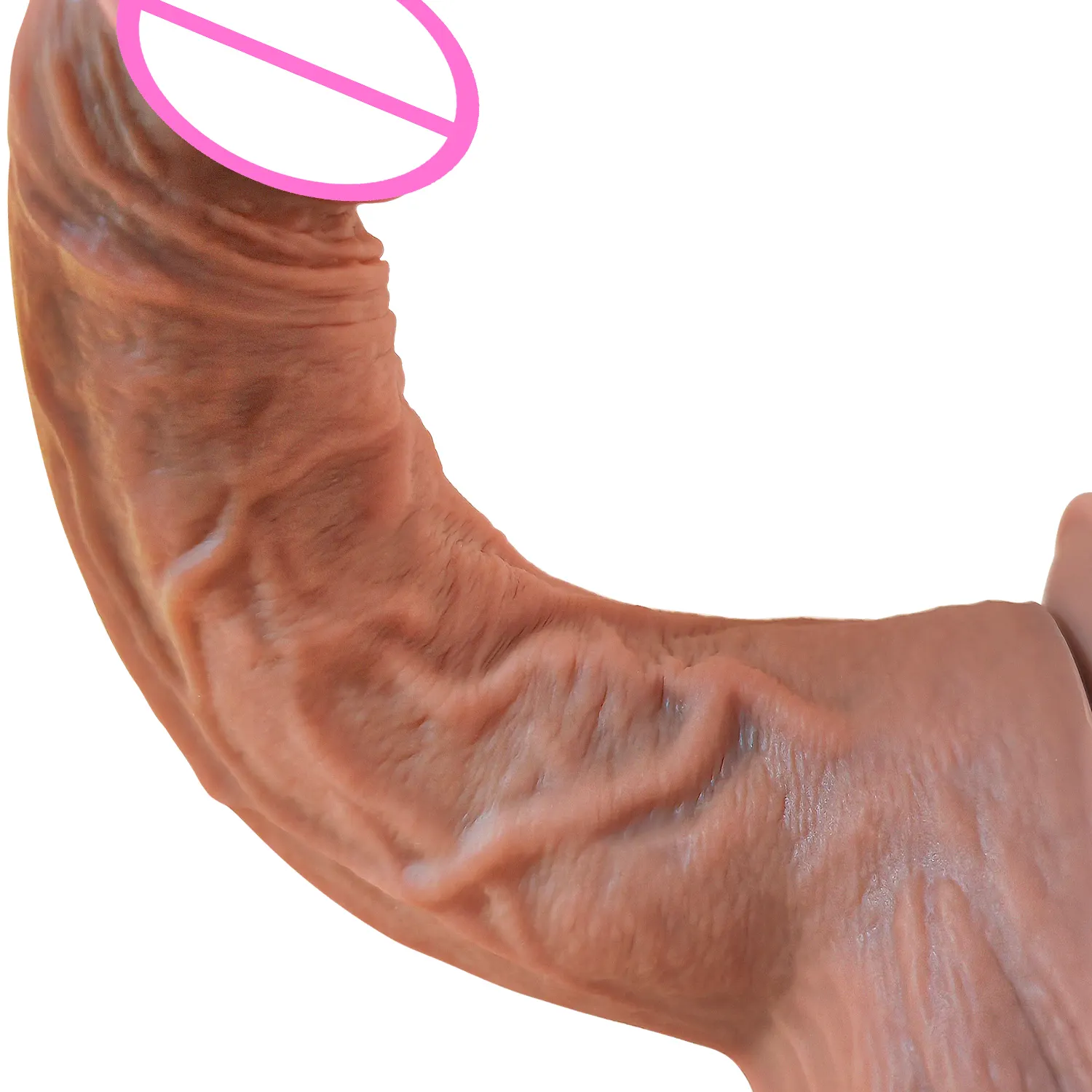 SAMEYO silicona líquida de doble capa 8 pulgadas extra larga alta simulación y realista suave masturbador femenino Correa en consoladores enormes