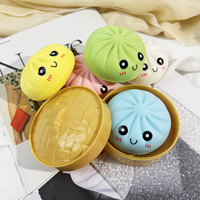 Vente en gros usine : Jouet anti-stress Squishy Bun en PU, à remontée lente, en forme de boulette Kawaii, pour garçons, adolescents et adultes
