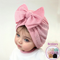 Sombrero indio nacarado de Color sólido para bebé, nuevo estilo, Sombrero con lazo para niños, sombrero Fetal Jacquard para bebé