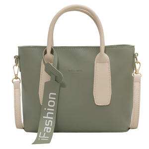 Borsa a forma di cuscino a tracolla di colore puro da donna di grande capacità con cerniera borsa in pelle portatile - Product Image 4