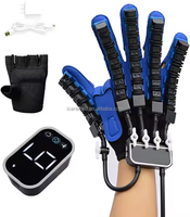 Gants de Rééducation Portable pour Exercice des Mains et Thérapie Miroir par Robot pour Doigts Destinés aux Patients Atteints d'AVC