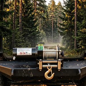 Nuevo Cabrestante Eléctrico de 12V/24V, 4000LBS, Motor de Cobre Puro, Cable de Acero, Impermeable IP64, Control Remoto, Marca HONGGONG para SUV y Jeep - Product Image 5