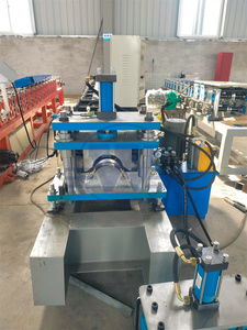 Aluzinc Roof Ridge Cap Roll Forming Machine with Bearing & Motor Color Steel <b>Sheet</b> Processing PLC Control 380V 3phases - Product Image 5