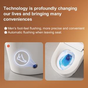 <span class=keywords><strong>WC</strong></span> intelligent japonais monobloc avec chasse automatique intelligente BGS, capteur automatique, ouverture électrique, cuvette de toilette, siphon en S, toilette intelligente automatique - Product Image 6