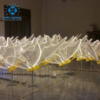 Juego de Luces LED RGB con Motivo de Mariposa Anpu Lighting, Luces Decorativas para Jardín y Festivales, Resistentes al Agua y con Cambio de Color