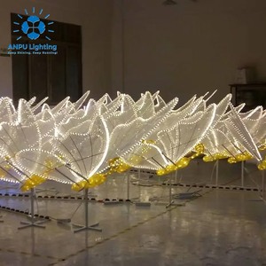 ชุดไฟประดับรูปผีเสื้อ Anpu Lighting RGB LED เปลี่ยนสีได้ กันน้ำ สำหรับตกแต่งสวนและงานเทศกาล - Product Image 5