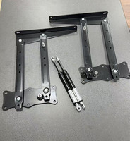 WINSTAR Promotion : Quincaillerie de mobilier – Mécanisme de levage dissimulé et réglable en métal noir pour table basse avec vérins à gaz