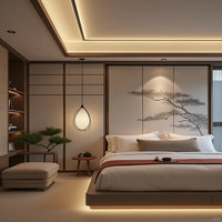 Ensemble complet de mobilier d'hôtel au design moderne, personnalisé par le fabricant de meubles pour hôtels et villas