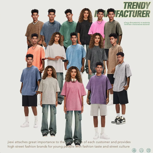 T-shirt in cotone pesante vintage con lavaggio acido da <span class=keywords><strong>uomo</strong></span>, vestibilità oversize squadrata, streetwear unisex, maglietta di design, produttore all'ingrosso - Product Image 6