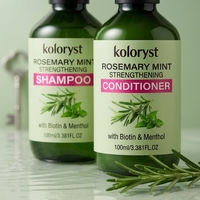 KOLORYST Botol 150ml Sampo Rosemary Mint Penghalus dengan Pencegah Kerontokan & Pembersih Mendalam untuk Dewasa