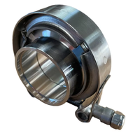 Collier de serrage en V robuste en acier inoxydable avec kit de brides mâle-femelle, connecteur universel pour tuyau d'échappement automobile
