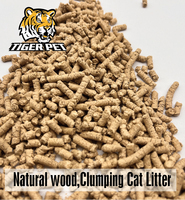 Litière pour chat en bois de pin naturel agglomérant, absorption rapide, faible émission de poussière, vente en gros directe d'usine et service OEM