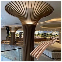 Bande de plafond en alliage d'aluminium avec revêtement en poudre, taille personnalisée, moderne, ignifuge et insonorisée pour hôtel et centre commercial avec garantie de 5 ans