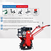 Mini-motoculteur rotatif multifonctionnel pour le désherbage, le creusement de fossés, le labourage et l'herseage / Motoculteur à chaîne 6-7,5 CV