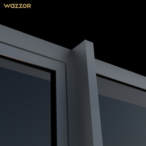 Edificio de oficinas de fábrica Wazzor, ventana abatible insonorizada de aleación de aluminio oscilante moderna con vidrio de triple aislamiento, fácil de limpiar - Product Image 3