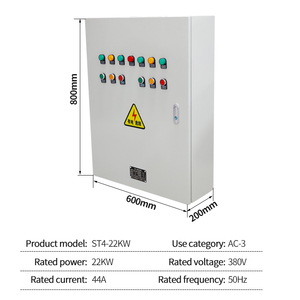 Caja de Control de Arranque de Baja Tensión Estrella-Triángulo de Acero Inoxidable, Arrancador Suave de Motor, Gabinete de Distribución de Energía para Uso Industrial - Product Image 2
