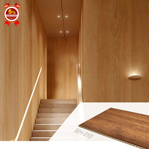 防水壁パネルPVCクラッディングウォールボード300/600mm屋内WPC装飾中空フラットボード竹コンポジットボードホテル用 - Product Image 1