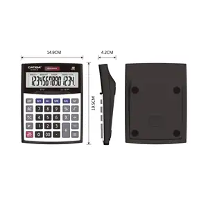 16 Cijfers Zakelijke Calculator Met Mode Mechanische Kleurrijke Sleutel Catiga Zonne-Calculator Elektronische Desktop Calculator