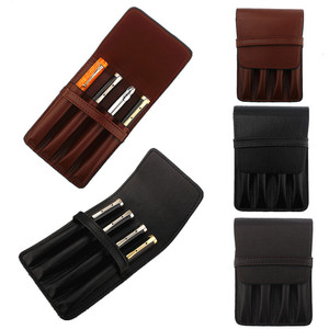 Estuche para Lápices Nuevo, 4 Ranuras, Cuero PU, Portátil, para Negocios, para Plumas Estilográficas, Protector <span class=keywords><strong>de</strong></span> Plumas para Firmar - Product Image 1