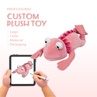 ODM OEM Conception Personnalisée Peluche Animal Super Douce Coussin Rose Mascotte Faible MOQ Rembourrage Coton PP Marque TOBTOYS 8+ Ans Utilisation Fête
