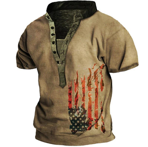 T-shirt stampata a basso costo da uomo con stampa MOQ per uomo, modello di t-shirt stampata a stampa rapida e asciutta - Product Image 6