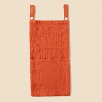 Sac de rangement double couche en crêpe pour jouets et couches, à suspendre au lit de bébé