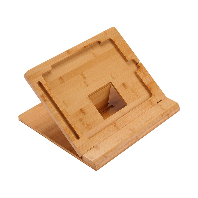 Bamboo Wood Stand for iPad Case 2022 Tablet Stand Drawing Page Fixing Kitchen Plate Stand Base