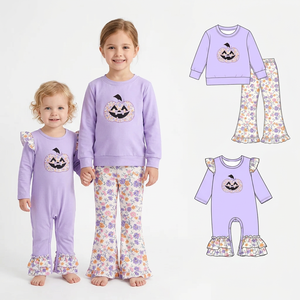 ชุดเสื้อผ้าเด็กสีชมพูลายเสือดาวตุรกีสำหรับวันขอบคุณพระเจ้า - Product Image 6
