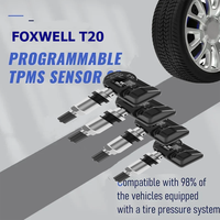 4 pièces Foxwell T20 capteurs pour Foxwell T2000 TPMS outil programmation données/changement capteur testeur de système de surveillance de la pression des pneus