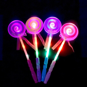 Varita Luminosa LED <span class=keywords><strong>con</strong></span> Diseño de Piruleta y Cinta, Precio de Fábrica Nicro, Juguete de Regalo de Cumpleaños para Niños, Artículos de Fiesta Neón - Product Image 4