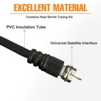 Kabel Koaksial RG6 100 Yard Kabel Antena TV Berkualitas Tinggi Kabel Transmisi Sinyal Digital untuk Perangkat TV Rumah